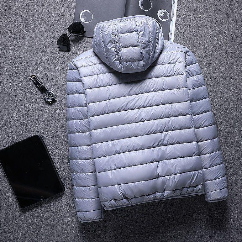 Men's 2023 Lightweight Hooded Cotton Jacket, Warm Winter Outerwear