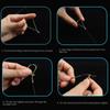50PCS Improve Pull Fishing Pole Tip Rope PE Fly Fishing Loop Connectors  Main Line