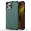 For iPhone 13 Pro Magnetic Case Corrugated Texture Heat Dissipation Shockproof TPU+PC Phone Back Cover