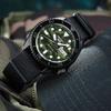 Seiko 5 Series Trendy Street Skateboard Solar Mechanical Movement Nylon Strap Watch Men watches Green SRPJ37K1