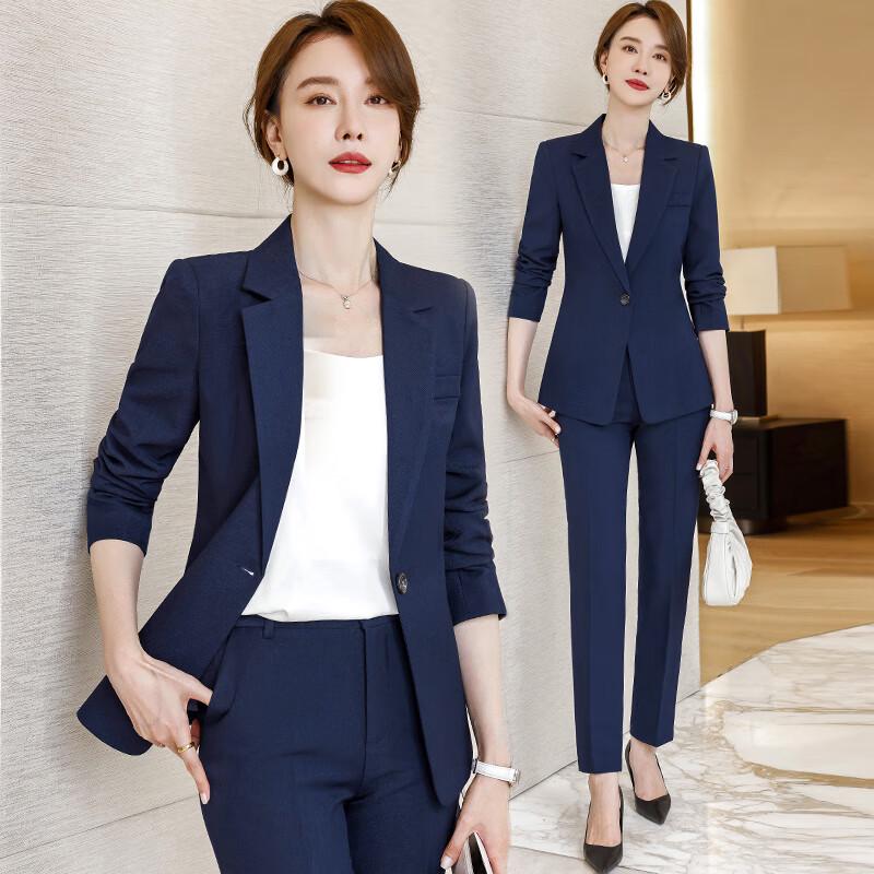 

Жіночий професійний костюм Taluoman приталеного крою на одному гудзику XL