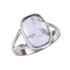 Natural Aquamarine Gemstone Handmade 925 Solid Sterling Silver Ring Size 8 P7j76