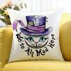 Cool CCheshire CCat Various Sizes Square Pillow Case For Car Home Bedchamber Decor