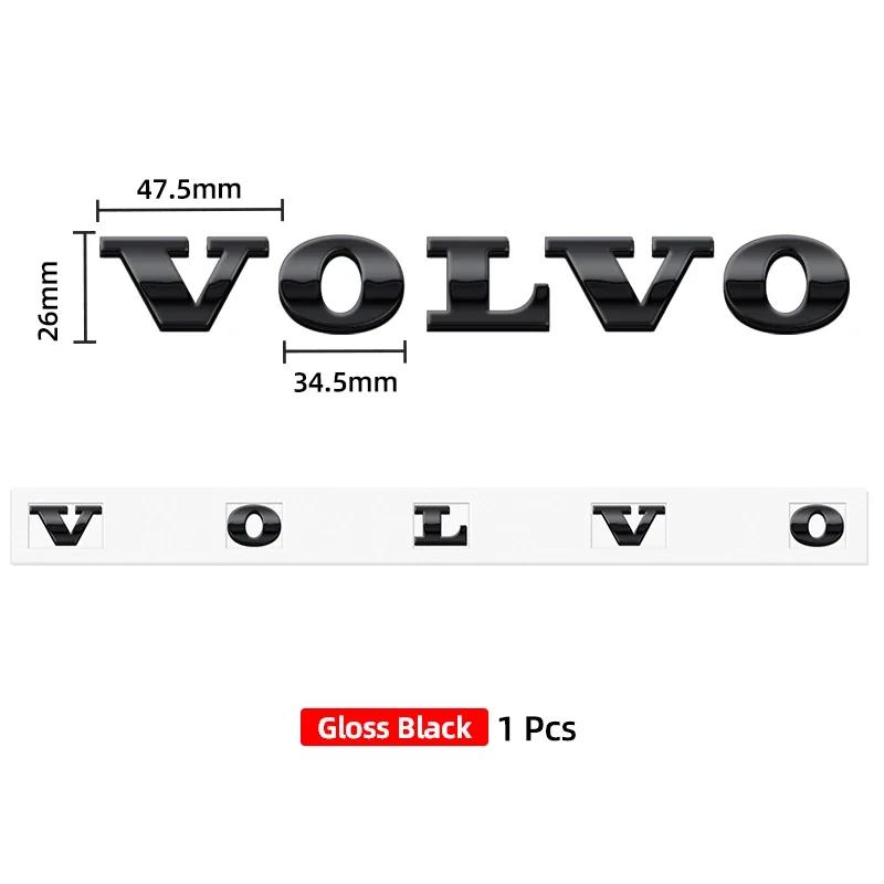 3D ABS Písmena Loga Auto Zadní Kufr Znak Nálepka Pro Volvo Xc60 Xc90 V40 V60 S60 V50 V90 S80 C40 XC40 V70 XC70 C30 C70 T5 T6