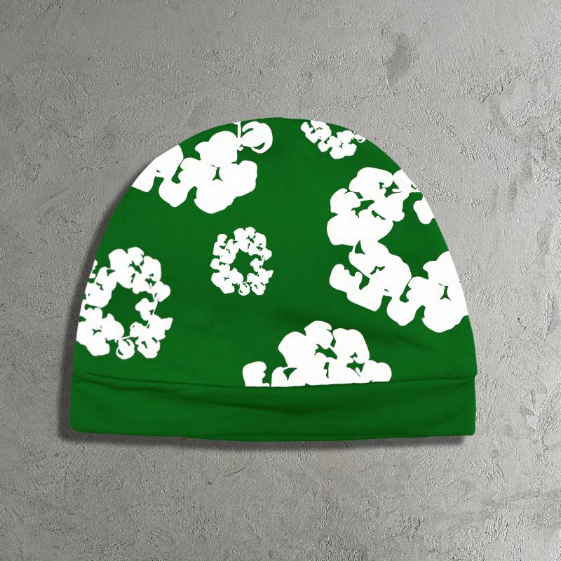 Европейская и американская хип-хоп мода повседневная с принтом двухслойная шапка-пуловер OneSize зелёный