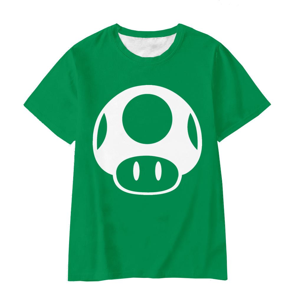 Magliette Estive Girocollo 3D Stampate Super Mario Moda Casual Manica Corta Bambini Ragazzo e Ragazza Bambini Unisex
