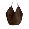Retro High-end Underarm Bag Commuter Women's Bag 2025 New Large Capacity Woven Bag Simple Vegetable Basket Bag