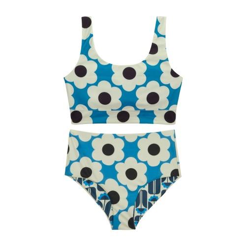 

Regatta Womens/Ladies Orla Kiely Daisy & Tall Flowers Reversible Bikini Set 8 UK