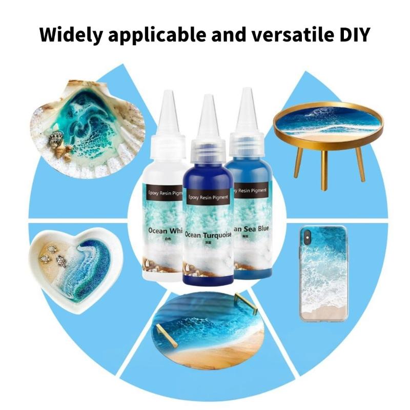 100ml Epoxy Resin Pigment Set with Colors High Concentration Opaque Resin Dye for UV Resin Crafts and Cell Effects