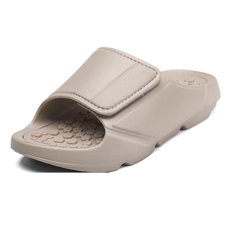 Summer Comfort Massage Slippers: Lightweight Shock-Absorbing Single Strap Sandals for Outdoor and Beach, Available In Large Sizes.