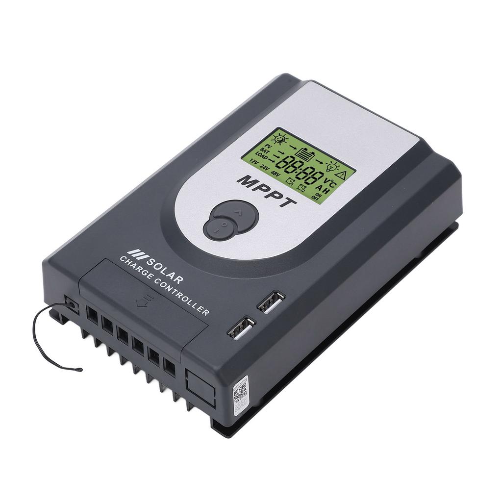 12V 24V MPPT Solar Charger Controller 10A Adjustable Parameter With Dual USB Port Solar Panel Regulator