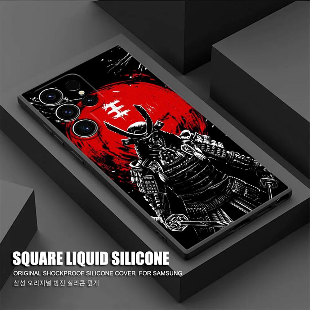 Japanese Art Samurai Ninja S26Ultra Case For Samsung Galaxy S26 S25 S24 S23 S20 S21 FE S22 Ultra Plus 5G Cases Soft Phone Cover
