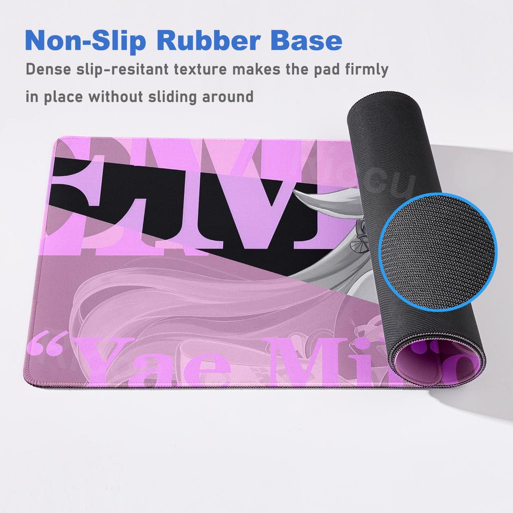 Anime Mouse Pads Genshin Impact Hutao Sigewinne Character Cartoon Pattern Mouse Pad Gamer Anti-slip Carpet Aesthetics Rubber Mat