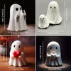 Środkowy palec słodka figurka ducha, małe straszne figurki duchów, dekoracje domu na Halloween, półka na środki stołu kawowego