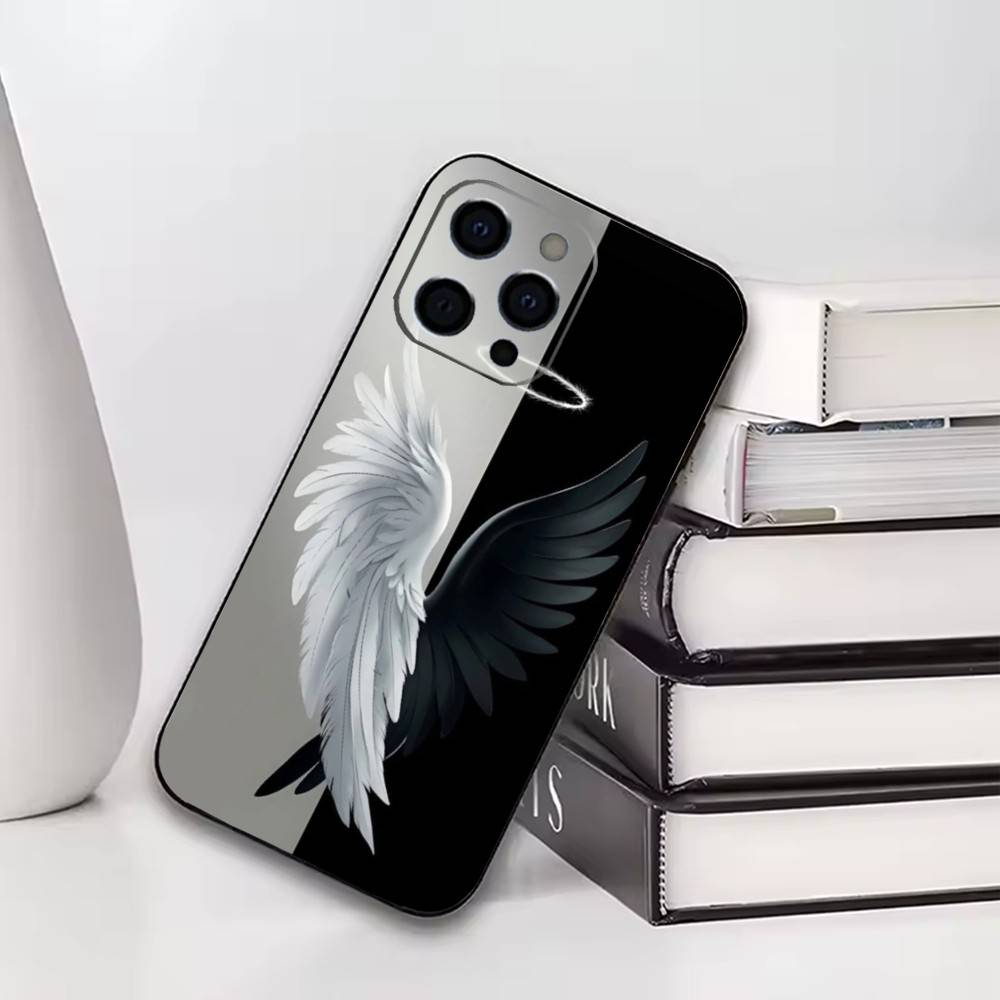 Luxury Black White Swan Phone Case For iPhone17,16,15,14,13,12,11 Plus,Pro Others Soft Black Cover