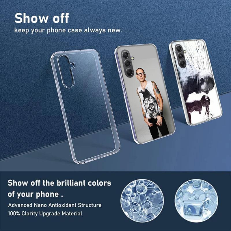 Singer C-Chester Bennington Phone Case for Samsung A16 A26 A36 A56 A17 A37 A57 A07 A06 A02S A03 A04S A05S Galaxy Note 20 10 A50S