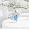 Xiyin Heart Pendant Necklace: European-American Eternal Love Double-Layer Design