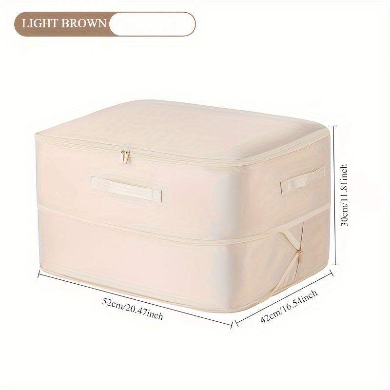 

1pc Heavy-Duty Self-Compression Storage Bag,Ultra Space-Saving Organizer for Comforters, Clothes, Blankets,Clothes Storage бежевый