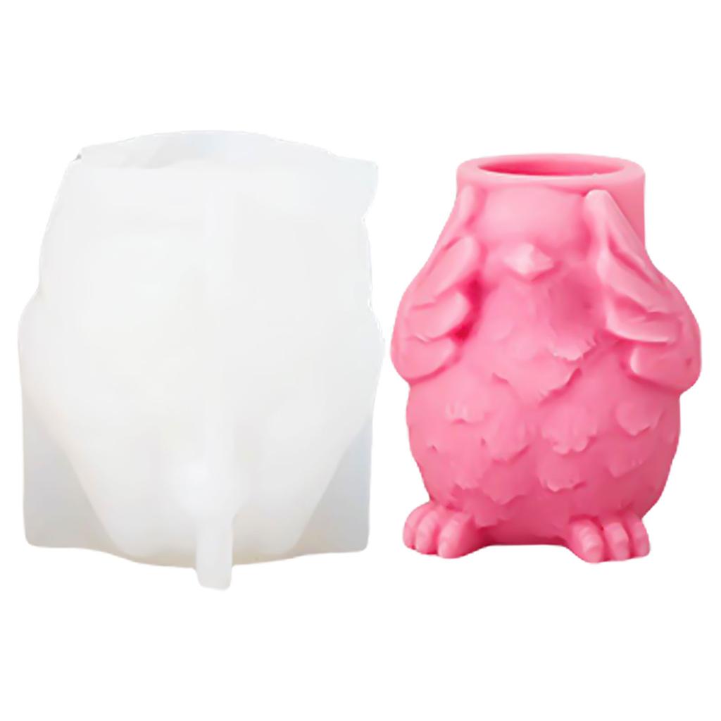 Silicone Candle Holder Mold Concrete Caste Molds for Pillar and Light Candles Home Decoration Easy Release Crafting