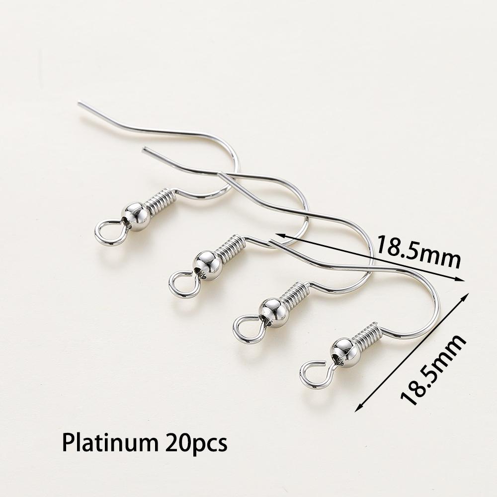 20 Stück/Los 6 Stile 14K 18K Vergoldete Ohrhaken mit Ohrbügel Ohrhaken Ohrringverschlüsse Zubehör für DIY Schmuckherstellung