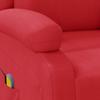 Massage Chair Red Artificial Leather