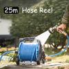 Garden Portable Water Hose Reel Holder 25M Hose Reel Watering Hose Pipe Clip For Household Irrigation Tool and Wash car blue
