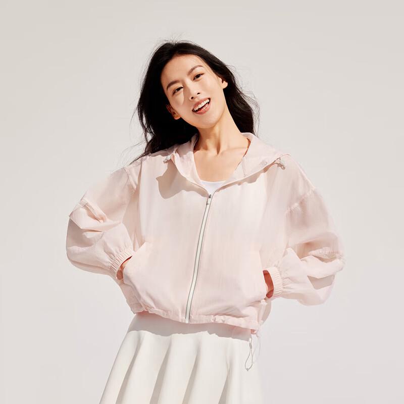 BOSIDENG Women's Loose Fit Hooded UV Protection Sun Jacket