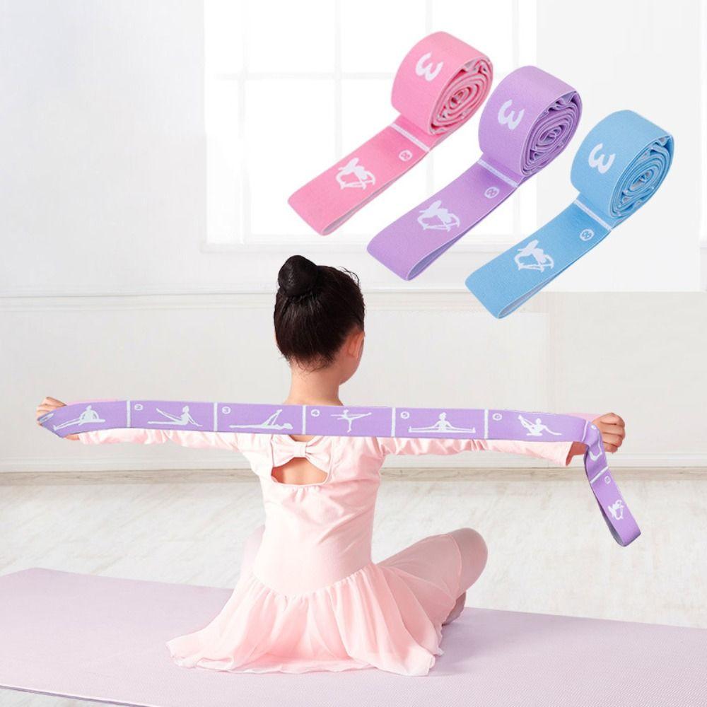 Segmented Markings Yoga Pilates Resistance Band Fitness Exercise Pull Strap  Posture Correction