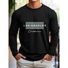 Men's  Summer Loose Fit Large Los Angeles Graphic Printed Slim Fit Casual Sports Round Neck Short Sleeved T-shirt Top