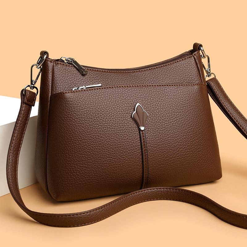 Große Einzel-Schultertasche für Frauen mittleren und höheren Alters für den lässigen Arbeitsweg