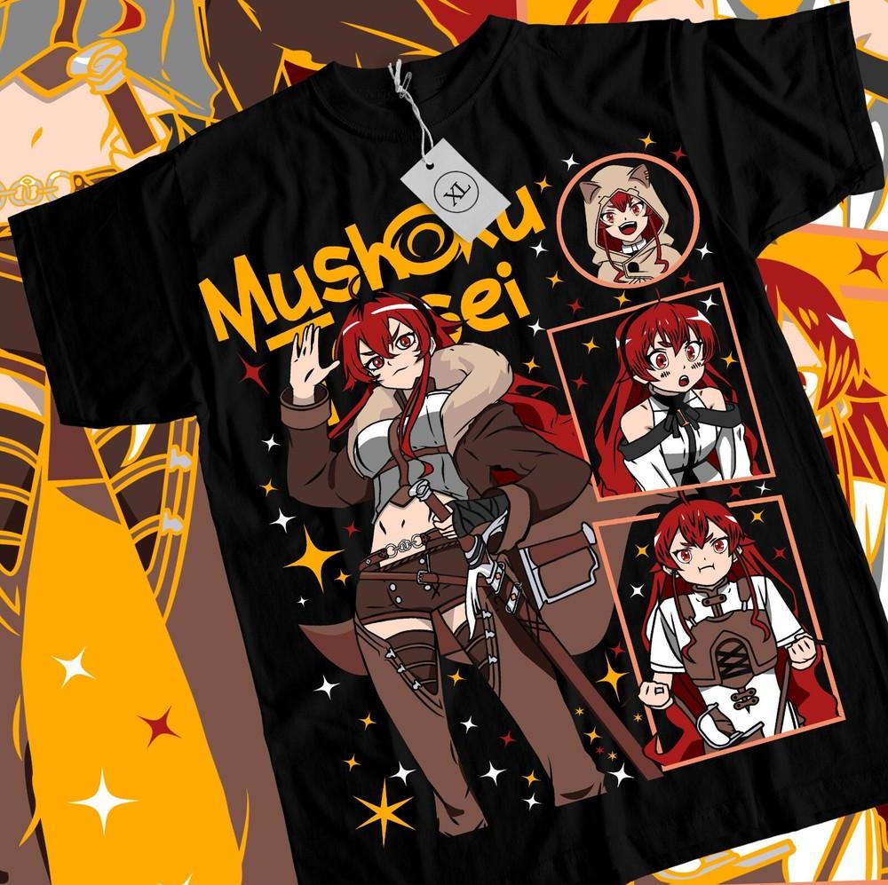Футболка Mushoku Tensei Рокси Мигурда Перерождение безработного Аниме Футболка Все размеры Унисекс Футболка XXXL