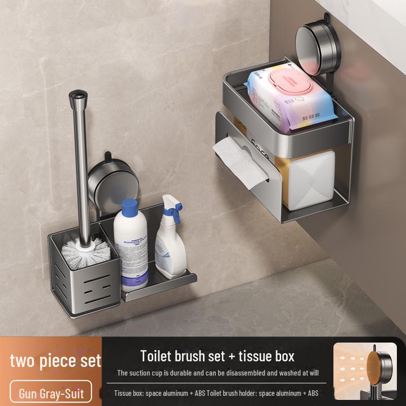 Suction Cup Toilet Brush: Punch-Free, No Dead Angle Cleaning Artifact