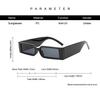 Fashion Brand Square Sunglasses Man Small Frame Personality Sun Glasses Male Rectangle Wide Temples Hip-hop