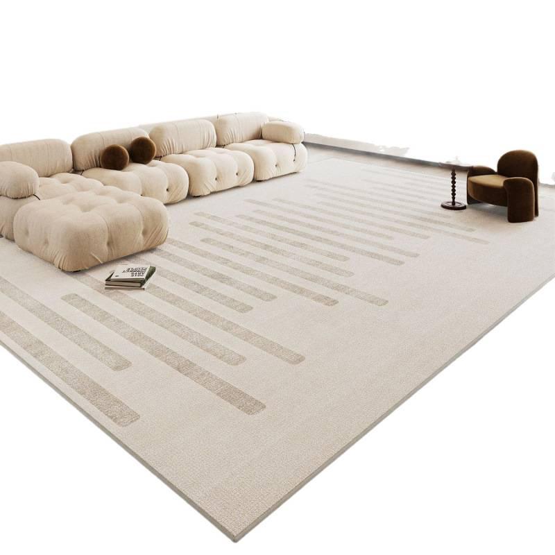 Carpet Living Room 2025 Cream Wind Leave-In Washable Bedroom Bedside Blanket Light Luxury Premium Sand Coffee Table Floor Mat