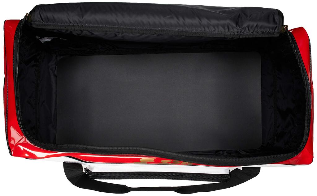 SSK Enamel Shoulder Bag for Equipment and White X Red Catcher's Helmet, (1020)