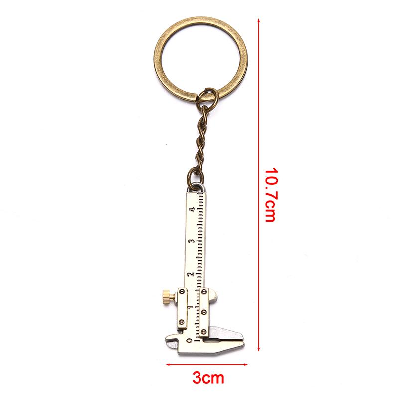 Portable 0-4Cm Mini Vernier Calipers Keychain Measuring Gauging Tools Key