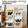 Stackable Shoe Organizers For Closet Or Hallway Foldable Structure Convenient To Carry And Store Maximizes Your Space