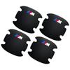 CCM1 For BMW M 4PCS Carbon Fiber Car Door Handle Protection Sticker Emblem Accessories For MINI Cooper Fridge One F56 R56 R57 R58 R59