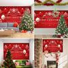Christmas Garage Door Banner - Winter Snowman and Santa Claus Outdoor/Indoor Decoration Perfect for Christmas