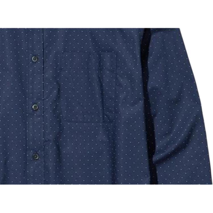 Uniqlo Polka Dot Minimalist Casual Long Sleeve Shirt Men Shirts 456657-68