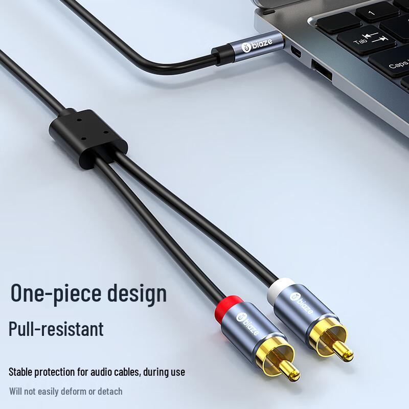BIAZE 3.5mm To Dual RCA Audio Y-Splitter Cable