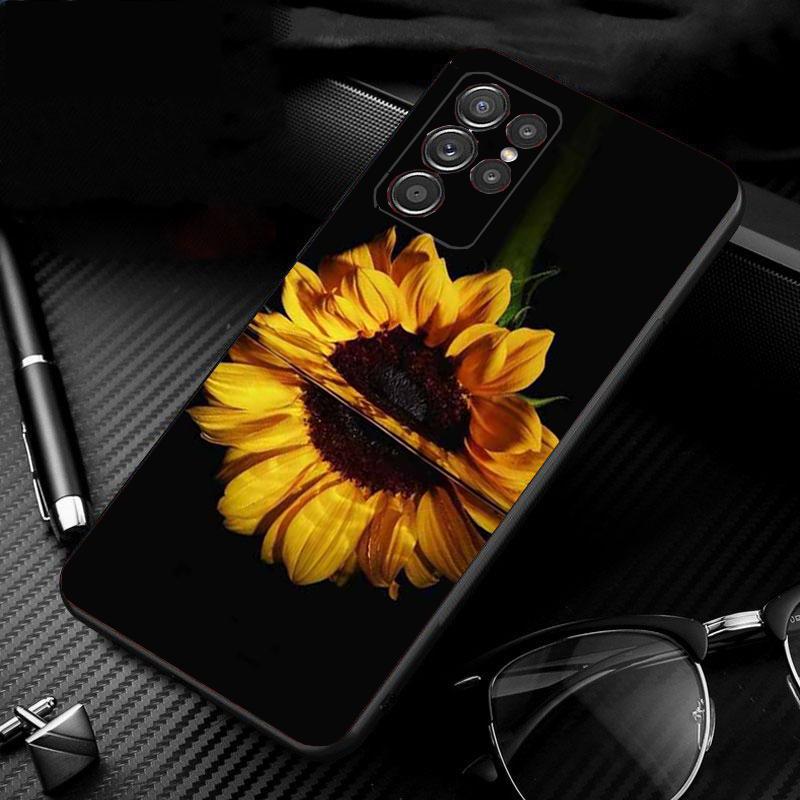 Capa de celular Sunflower para Samsung S24 S23 S22 S21 S20 Ultra S20 S22 S21 S10E S20 FE S24 Plus