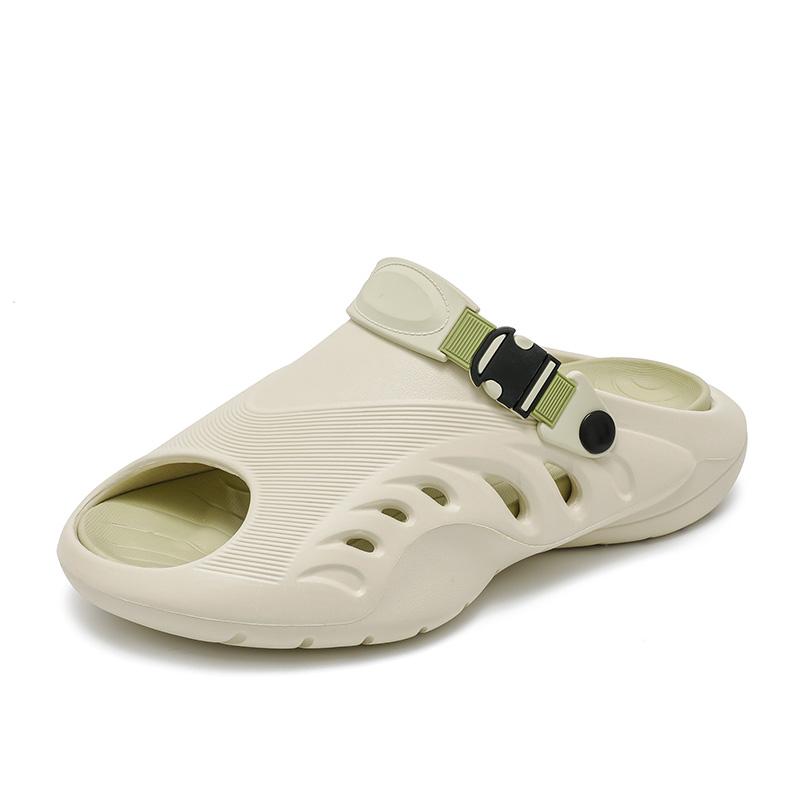 

Высококачественные летние мужские сандалии, клоги, домашние, садовые, уличные, мужские, пляжные, повседневные EVA, с отверстиями, нескользящие, на платформе, тапочки, zapatos 38-39