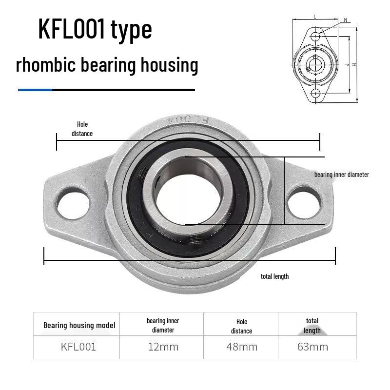 3D-skrivare Lagerhus Tillbehör: KFL08 KP08 KP00 Diamantflänslagerenhet
