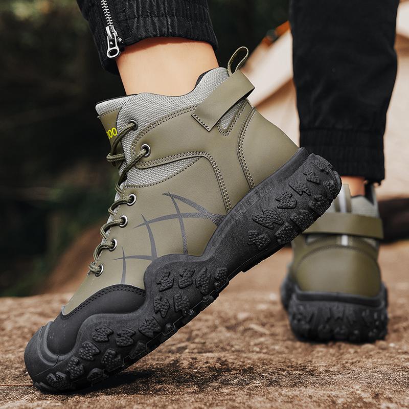 Outdoor Men's Hiking Boots Winter Men's Snow Boots Waterproof Leather Sports Keep Warm Men's Work Boots  Men Causal Sneakers
