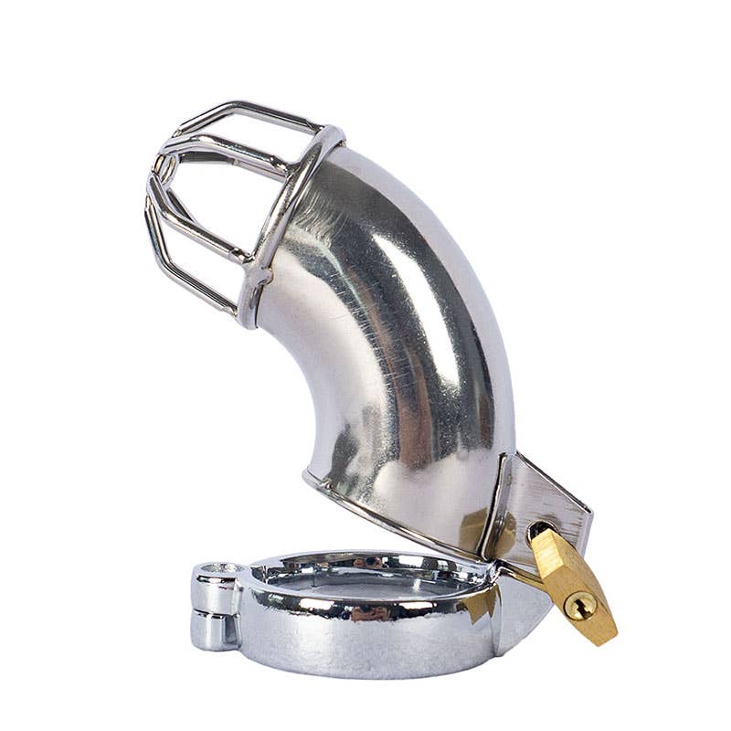 YWZAO Chastity Cage Lockable Semi-Closed M07A020