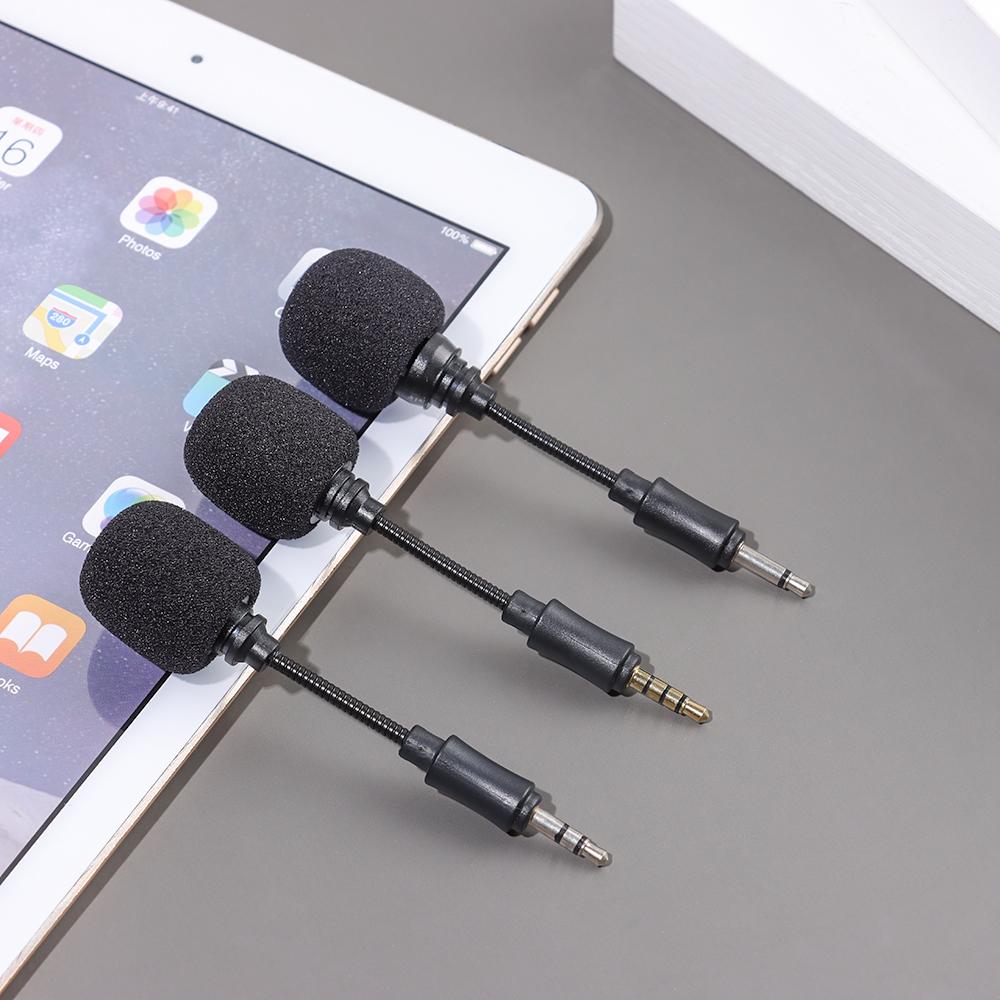 Mobile Phone Studio Smartphone Stereo Mic Mini Jack Microphone Recording Interview Microphone