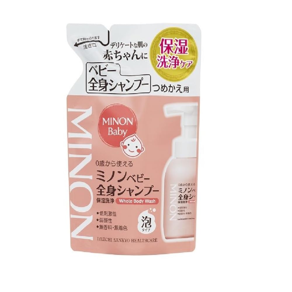 

Sankyo Minon Baby Whole Body Shampoo Refill 300ml x [Daiichi Healthcare] 4-pack (4987107616043-4)
