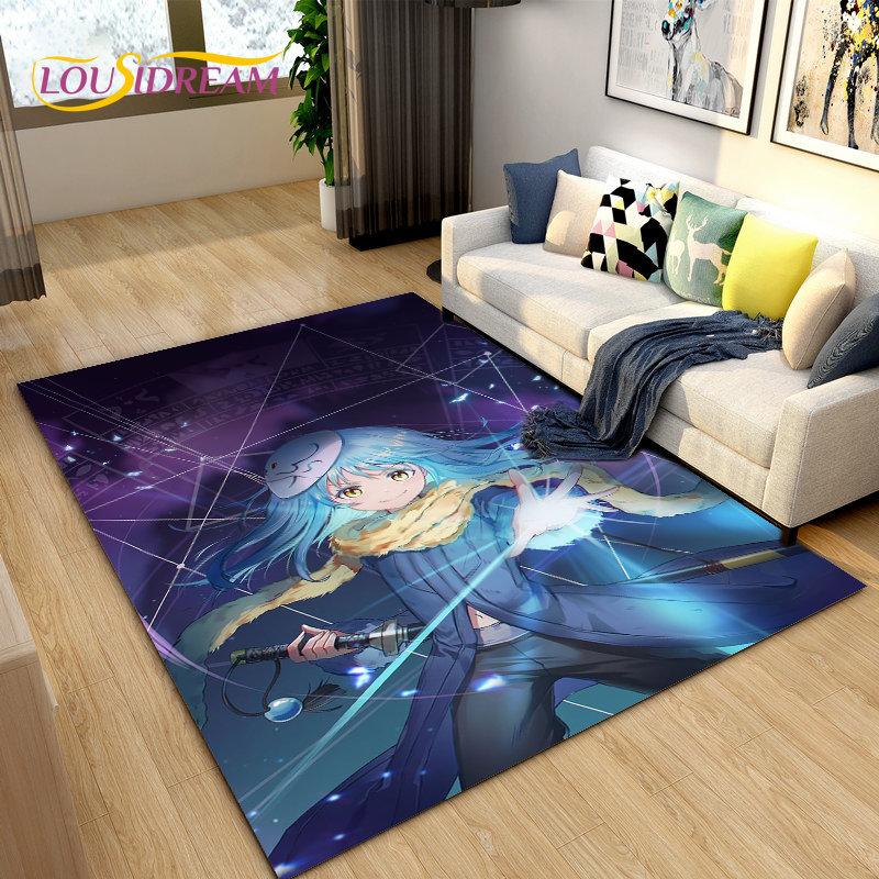 Tappeto Area Tappeto Anime I Got Reincarnated As A Slime, Tappeto per Soggiorno Camera da Letto Divano Zerbino Decorazione, Tappetino Antiscivolo per Bambini