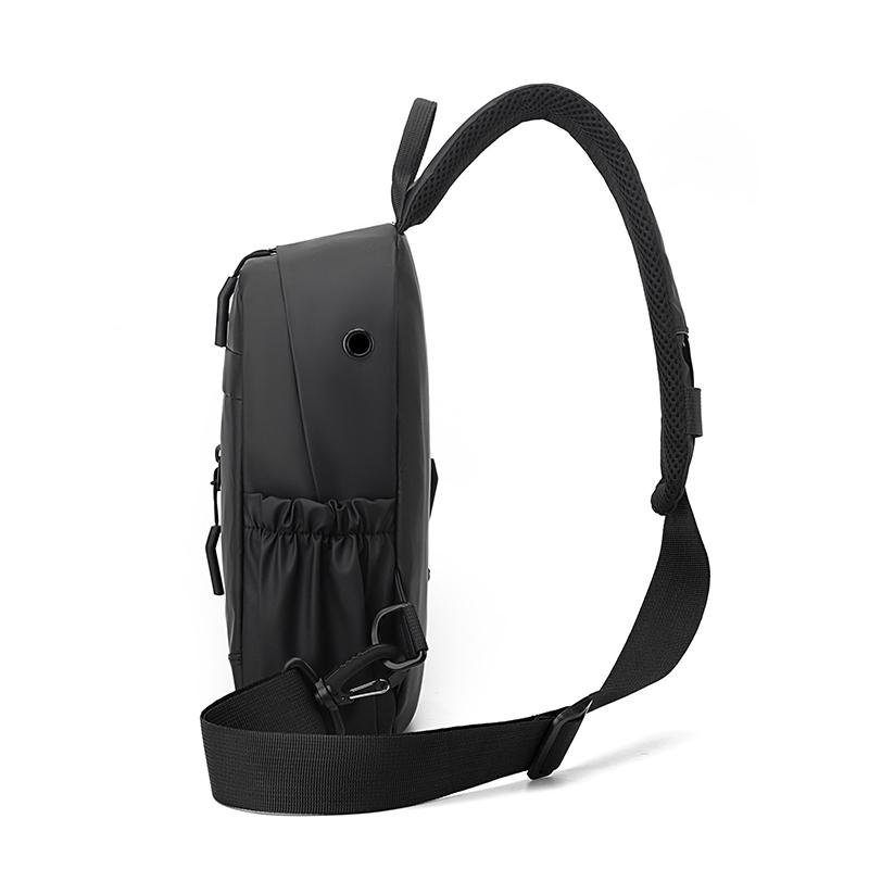 Men's Fashion Chest Bag - Solid Color Nylon Crossbody Sling for Outdoor & Casual Wear (Lightweight & Durable Shoulder Bag)